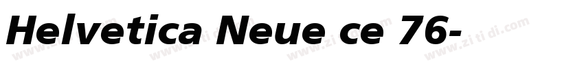 Helvetica Neue ce 76字体转换